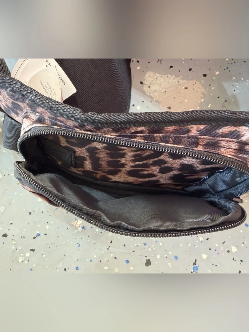 Momcozy Leopard Print Brown Baby Bag — Stylish Hands-Free Organizer